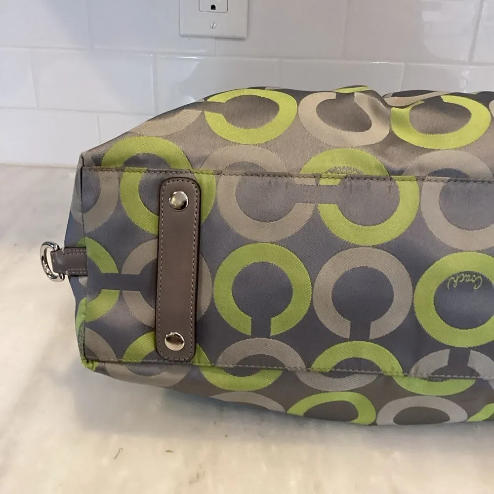 Coach Purse Handbag Y2K Pocketbook Madison Sabrina Op Art Signature Satchel Bag